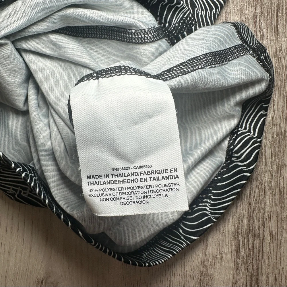 Nike Running Dri-Fit‎ Patterned Fitted T-Shirt Black/White Size XS